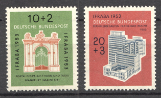 1953 Germany Federal Republic (CV $70, Full Set, MNH)