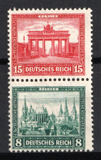 1930 Weimar Republic, Germany, Se-tenant, Zusammendrucke (MNH)