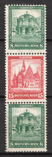 1931 Weimar Republic, Germany, Se-tenant, Zusammendrucke (MNH)