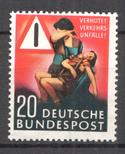 1953 Germany Federal Republic (CV $25, Full Set, MNH)