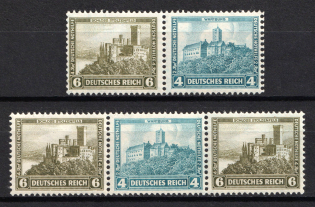 1932 Weimar Republic, Germany, Se-tenants, Zusammendrucke (MNH)