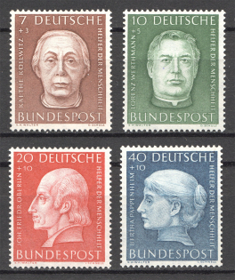 1954 Germany Federal Republic (CV $70, Full Set, MNH)