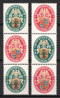 1928 Weimar Republic, Germany, Se-tenants, Zusammendrucke