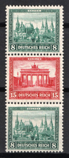 1930 Weimar Republic, Germany, Se-tenant, Zusammendrucke
