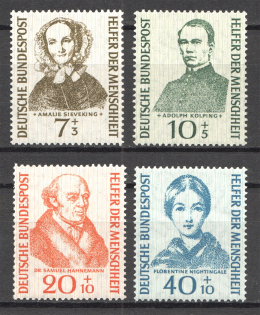 1955 Germany Federal Republic (CV $60, Full Set, MNH)