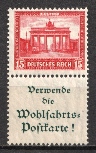 1930 15pf Weimar Republic, Germany, Se-tenant, Zusammendrucke
