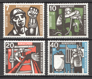 1957 Germany Federal Republic (CV $30, Full Set, MNH)