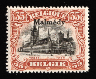 1920 35c Malmedy, Belgium, German Occupation, Germany (Certificate, Signed, Unpriced)