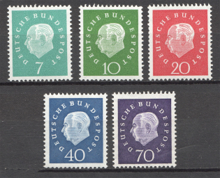 1959 Germany Federal Republic (CV $25, Full Set, MNH)