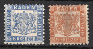 1862-66 Baden, German States, Germany