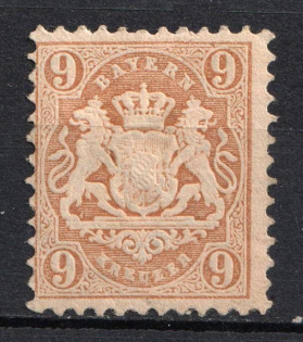 1873 9kr Bavaria, German States, Germany