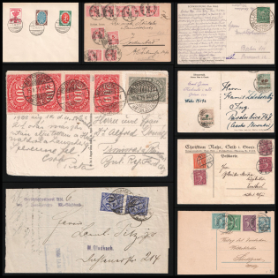 1919-1926, Weimar Republic, Germany, Collection of Covers and Postcards