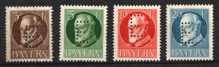 1914-15 Bavaria, German States, Germany, Official Stamps (Full Set)
