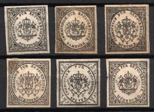 Bavaria, German States, Germany, Return Stamps