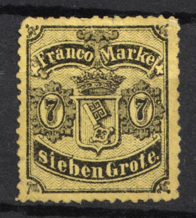 1867 7gr Bremen, German States, Germany