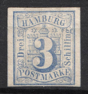 1859 3s Hamburg, German States, Germany