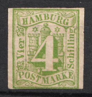 1859 4s Hamburg, German States, Germany