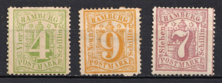 1864-65 Hamburg, German States, Germany (Signed)