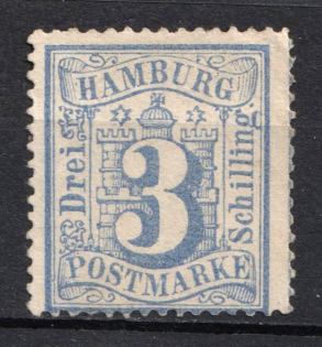 1867 3s Hamburg, German States, Germany