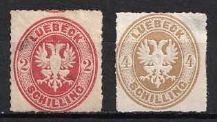 1863 Lubek, German States, Germany (Signed)