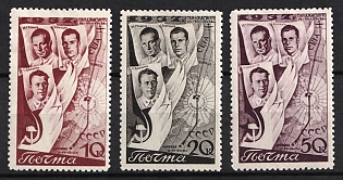 1938 The Second Trans - Polar Flight from Moscow to San - Jacinto, Soviet Union, USSR, Russia (Full Set)