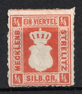 1864 1/4sgr Mecklenburg-Strelitz, German States, Germany