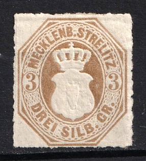 1864 3sgr Mecklenburg-Strelitz, German States, Germany
