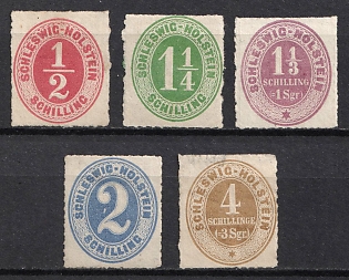 1865 Schleswig-Holstein, German States, Germany (Signed, Full Set)