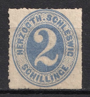 1865-67 2s Schleswig-Holstein, German States, Germany (Signed)