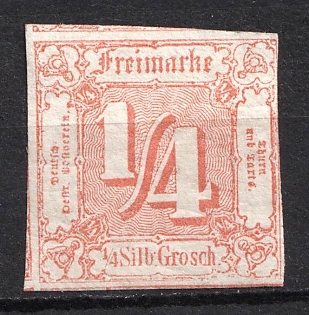 1961 1/4sgr Thurn and Taxis, German States, Germany