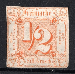 1862 1/2sgr Thurn and Taxis, German States, Germany