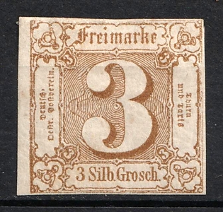 1863 3sgr Thurn and Taxis, German States, Germany
