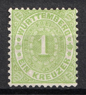 1874 1kr Wurttemberg, German States, Germany (MNH)