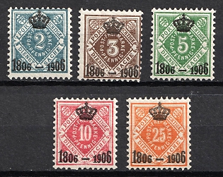 1906 Wurttemberg, German States, Germany, Official Stamps (Full Set)