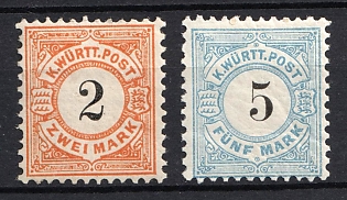 1881-83 Wurttemberg, German States, Germany (Signed)