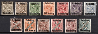 1919 Wurttemberg, German States, Germany, Official Stamps (Full Set)