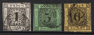 1853-54 Baden, German States, Germany (Used)