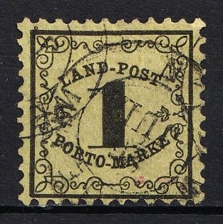 1863 1kr Baden, German States, Germany, Official Stamps (Signed, Used)