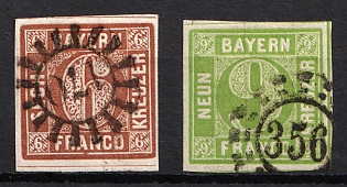 1850 Bavaria, German States, Germany (Used)