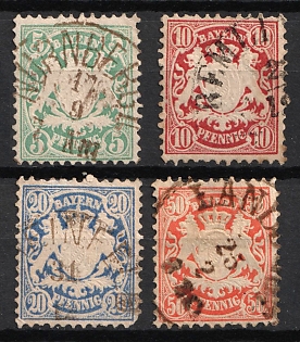 1876 Bavaria, German States, Germany (Used)