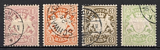 1911 Bavaria, German States, Germany (Signed, Full Set, Used)