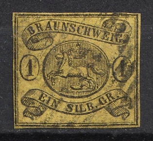 1853 1sgr Braunschweig, German States, Germany (Used)