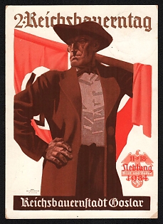 1934 'Imperial Farmers' Day. The Imperial Farmers' Town of Goslar' Propaganda Postcard