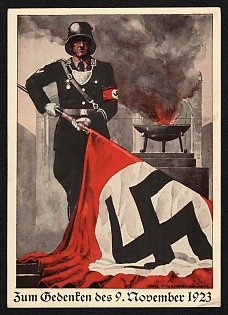 1923 'Commemoration of November 9, 1923' Propaganda Postcard