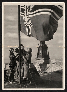 1939-1940 'Pictures of the Deployment of Our Police in the East, War and Winter Relief Organization' Waffen SS Propaganda Postcard