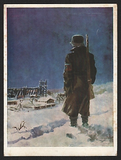 1933-1945 'German Soldier' Propaganda Postcard