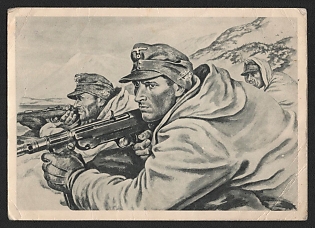 1945 'German Soldiers' Propaganda Postcard