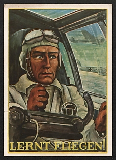 1933-1945 'Learn to Fly!' Propaganda Postcard