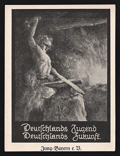 1933-1945 'Germany's Youth Germany's Future' Propaganda Postcard