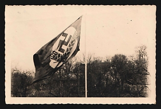1933-1945 'Flag' Propaganda Postcard